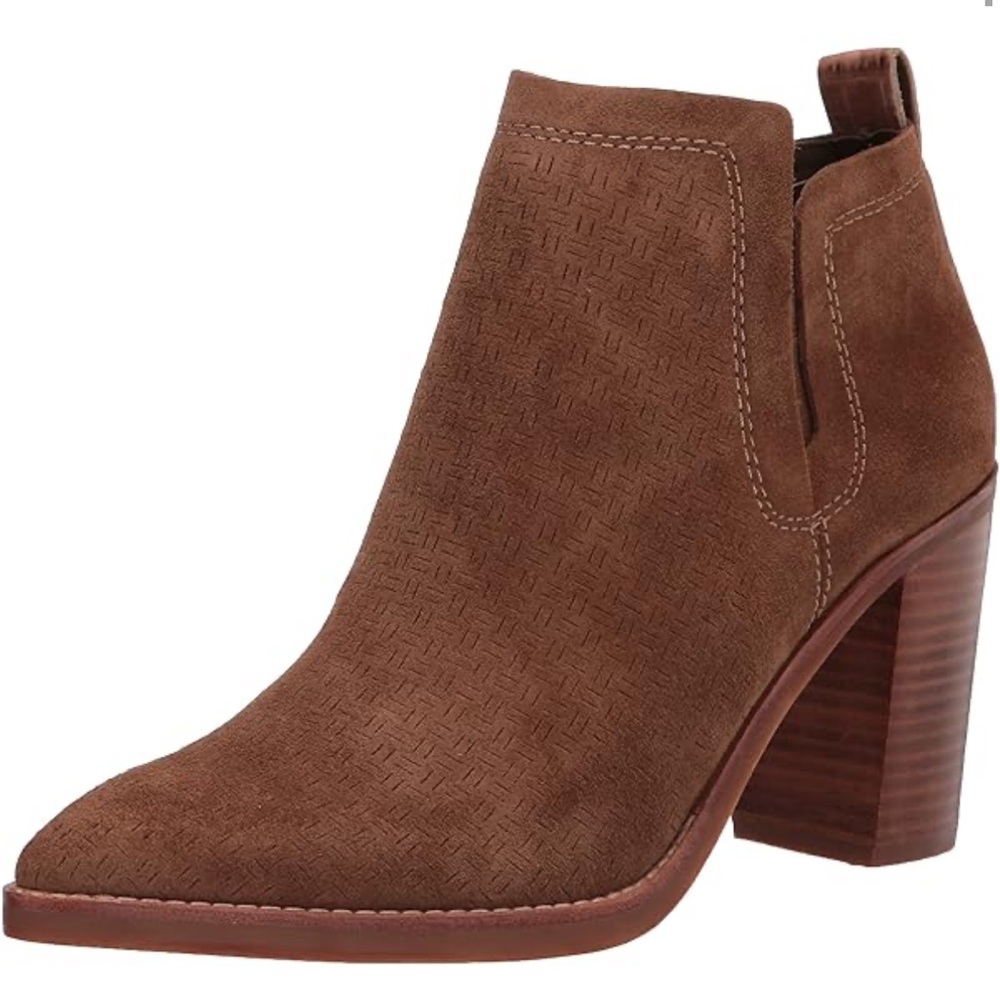 Dolce Vita NEW Sirano Ankle Boots Brown Suede Size 6.5 Boho Western